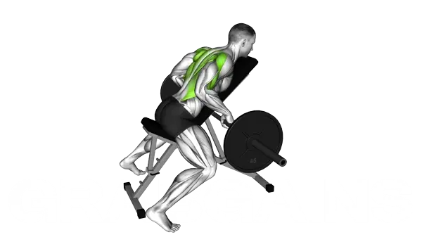 Incline Bench Barbell Row — Step 2