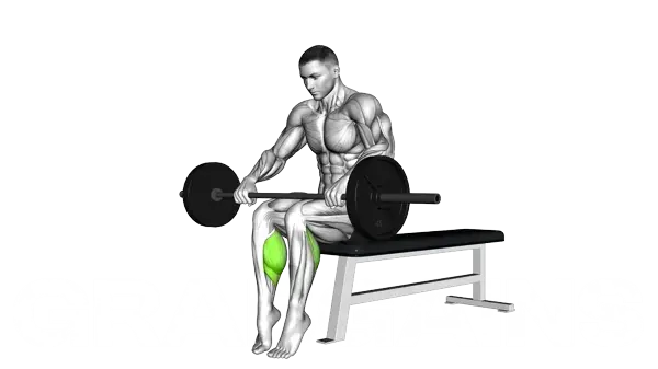 Barbell Seated Calf Raise — Step 2