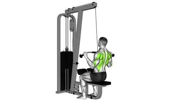 Cable Bar Lateral Pulldown — Step 2