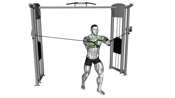 Middle Cable Chest Fly — Step 2