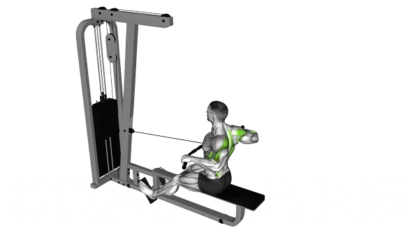 Wide Grip Seated Cable Row — Step 2