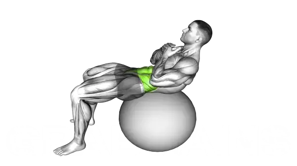 Crunch (On Stability Ball) — Step 2