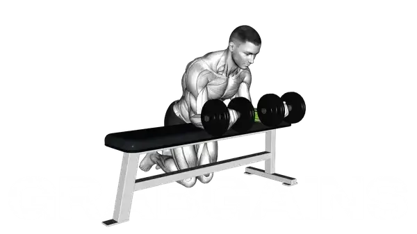 Reverse Grip Dumbbell Wrist Curl (Over Bench)