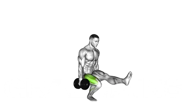Dumbbell Single Leg Squat — Step 2