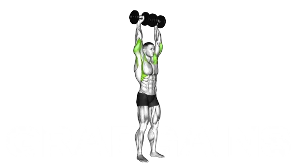 Standing Dumbbell Shoulder Press — Step 2