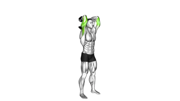 Two Arm Standing Dumbbell Extension