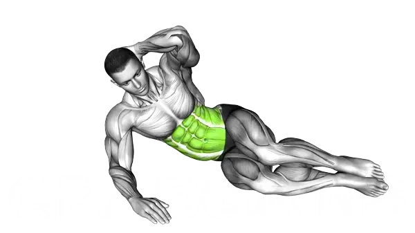 Oblique Crunches Floor — Step 2