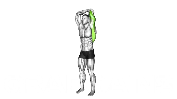 Overhead Triceps Stretch — Step 2