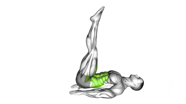 Lying Leg Raise — Step 2