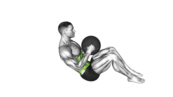 Russian Twist (Medicine Ball) — Step 2