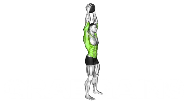 Medicine Ball Overhead Slam — Step 2