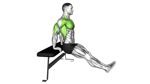 Bench Dip with heels on Floor