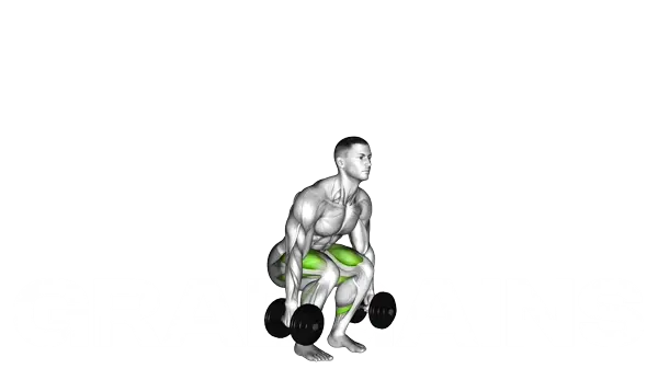 Dumbbell Squat — Step 2