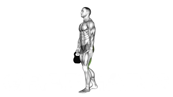 Kettlebell One Legged Deadlift — Step 2