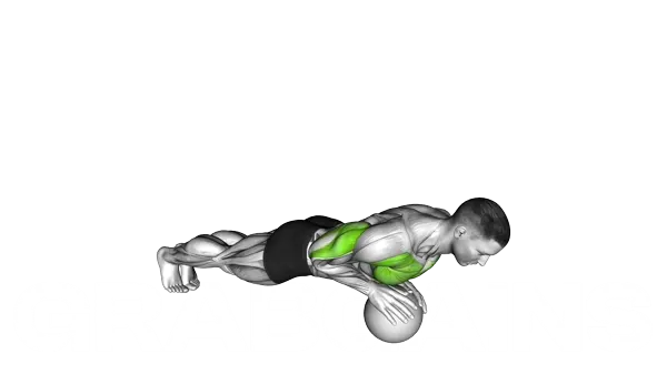 Two Arm Medicine Ball Push-Up — Step 2