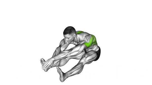 Sitting Bent-Over Back Stretch — Step 2