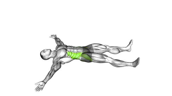 Lying Cross Over Knee Pull Down Stretch