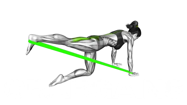 Loop Band Glute Kickback — Step 2