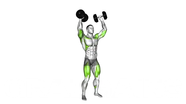 Dumbbell Thruster — Step 2