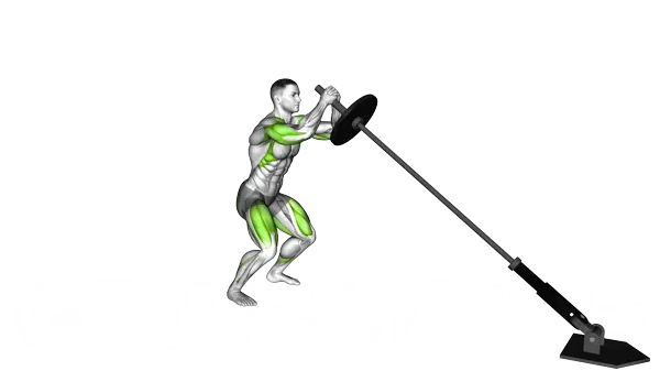 Landmine Squat & Press — Step 2