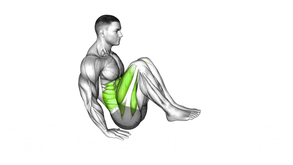 Seated In Out Leg Raise On Floor — Step 2