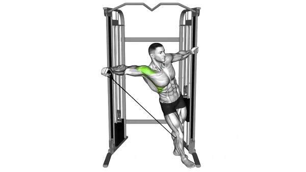 Cable Leaning Lateral Raise — Step 2