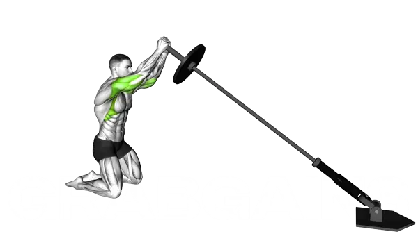 Landmine Kneeling Squeeze Press — Step 2