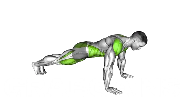 Front Plank To Toe Tap — Step 2