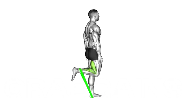 Resistance Band Leg Curl — Step 2