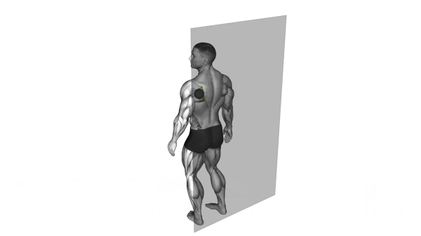 Roll Ball Infraspinatus Stretch — Step 2