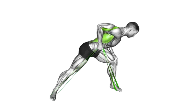 Resistance Band One Arm Bent Over Row