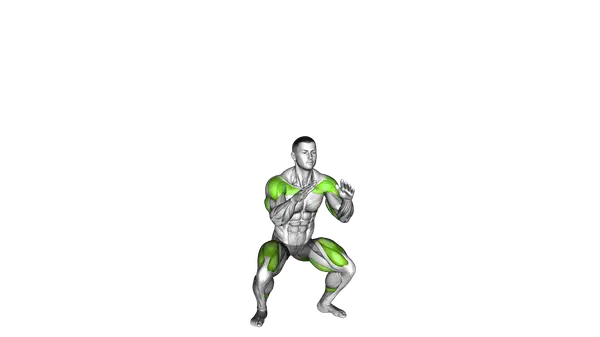 Bodyweight Full Squat With Overhead Press