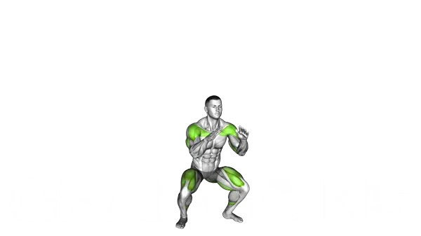 Bodyweight Full Squat With Overhead Press — Step 2