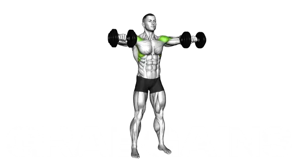 Dumbbell Bent Arm Lateral Raise — Step 2