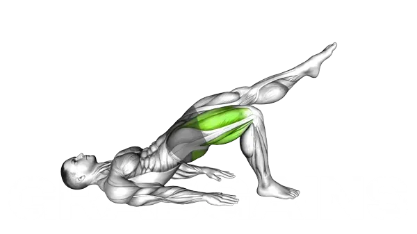 Single Leg Bridge With Outstretched Leg — Step 2