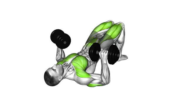 Dumbbell Glute Bridge Chest Press