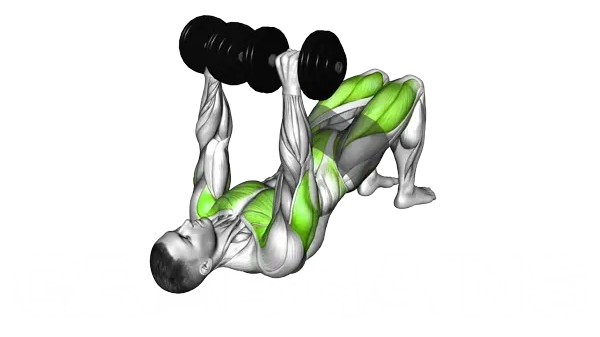 Dumbbell Glute Bridge Chest Press — Step 2