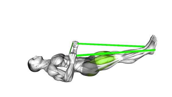 Resistance Band Lying Leg Press