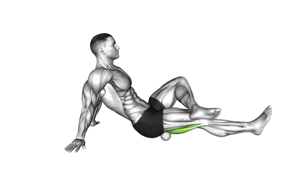 Roll Ball Seated Hamstrings Active