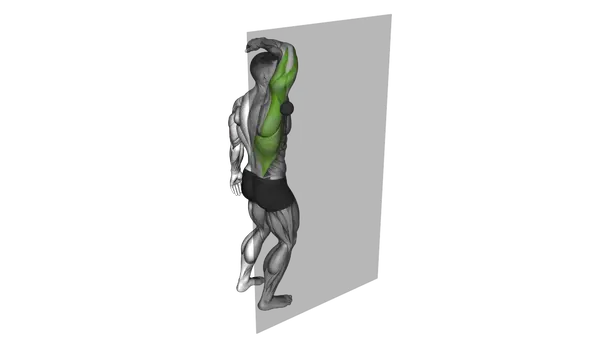 Roll Ball Triceps Latissimus Dorsi Stretch